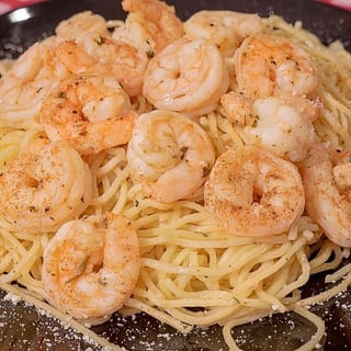 Garlic Noodles with Shrimp